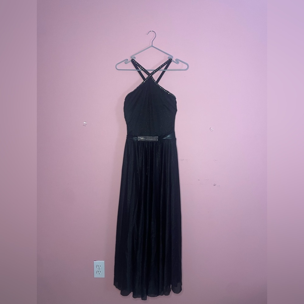 Sparkly black dance costume